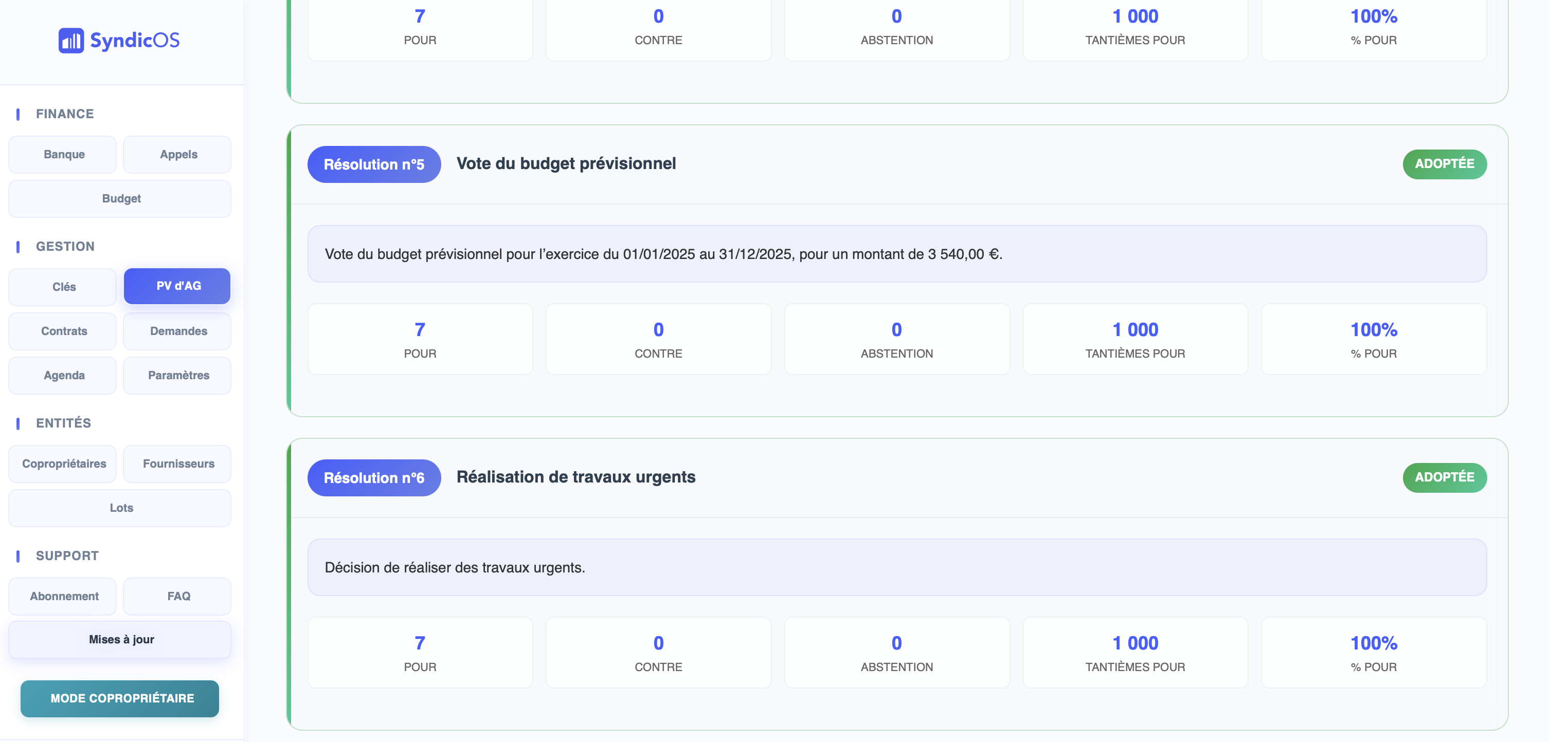 Vote en ligne